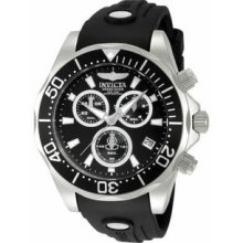 Men's Grand Diver Pro Diver Stainless Steel Case Black Dial Rubber