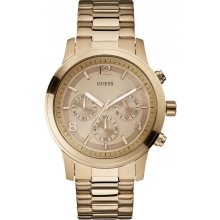 Men's guess rose gold chronograph watch u16003g1