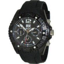 Mens Ingersoll In1210bbk Yuca German Automatic Black Day Date Rubber Big Watch