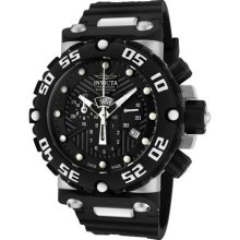 Men's Invicta 0653 Subaqua Collection Nitro Chronograph Black Polyurethane Watch