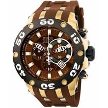 Men's Invicta Subaqua Chronograph Watch with Brown Dial (Model: 0916)