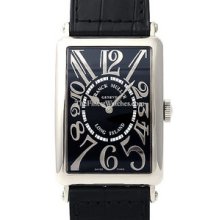 Mens Large Franck Muller Long Island 1200SCREL White Gold Watch