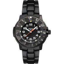 Men's Limited Edition Commander 100 Black PVD Titanium Case and