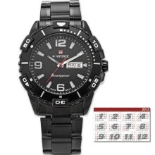 Mens Luxury Date Day Analog Outdoor Sport Quartz Stainless Steel Wrist Watch