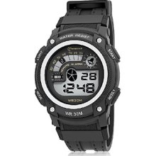 Men's Multi-Functional PU Digital Automatic Wrist Watch