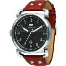 Men's OB3L003 Observer Silver With Brown Leather