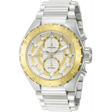 Men's Pro Diver Chronograph Stainless Steel Case and Bracelet Gold and Silver To