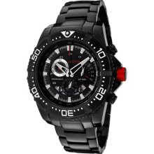 Men's Racer Chronograph Black Ion Plated Stainless Steel