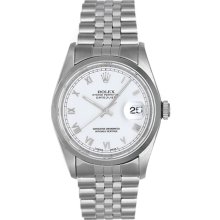 Men's Rolex Datejust Automatic Winding Watch 16200 White Dial