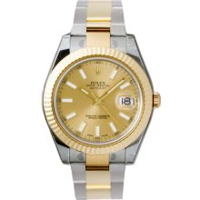 Men's Rolex Datejust II Watch 116333 Champagne Dial