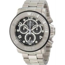 Men's Sea Hunter Chronograph Stainless Steel Case and Bracelet Black