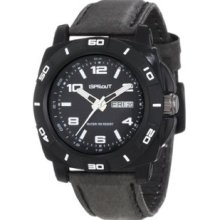 Men's ST/3601BKBKBK Water Resistant Black Tyvek Strap Water-Resistant