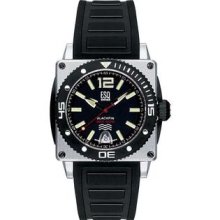 Men's Stainless Steel Blackfin 300m Dive Black Dial Rubber