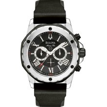 Men's Stainless Steel Marine Star Rubber Strap Chronograph Quartz