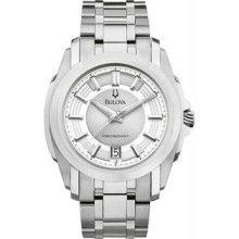 Men's Stainless Steel Precisionist Longwood Quartz Silver Tone