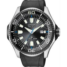 Men's Stainless Steel Promaster Eco-Drive Diver Rubber Strap