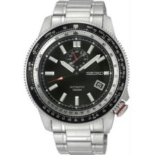 Men's Stainless Steel Superior Automatic Black Dial Tachymeter