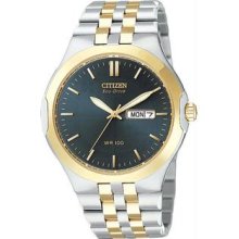 Men's Stainless Steel Two Tone Corso Eco-Drive Stainless Steel Blue