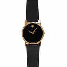 Men's Strap Watch w/ Polished Goldtone Case Promotional