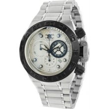 Men's Subaqua Noma IV White Ivory Dial Quartz Date Display Stainless S