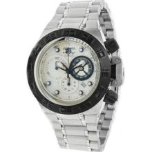 Men's Subaqua Noma IV White Ivory Dial Quartz Date Display Stainless