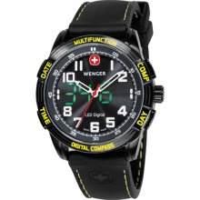 Men's swiss wenger nomad led compass watch 70434