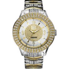 Men's The King Two Tone Crystal Watch