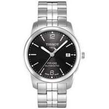 Men's Tissot PR 100 Automatic Watch with Black Dial (Model: