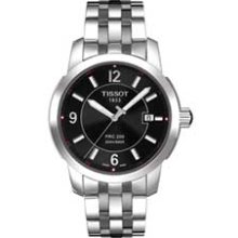 Men's Tissot PRC 200 Watch with Black Dial (Model: T0144101105700)