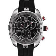 Men's Tissot PRS 330 Chronograph Watch with Black Dial (Model: