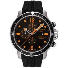 Men's Tissot Seastar 1000 Automatic Chronograph Watch with Black Dial
