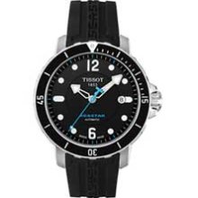 Men's Tissot Seastar 1000 Automatic Watch with Black Dial (Model: