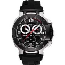 Men's Tissot T-Race Chronograph Watch with Black Dial (Model: