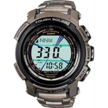 Men's Titanium Pathfinder Tough Solar Digital with Altimeter and