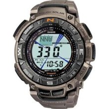 Men's Triple Sensor Solar Pathfinder Digital Titanium Link