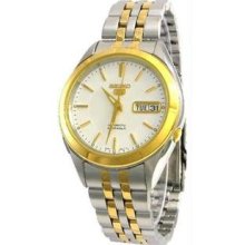 Men's Two Tone Seiko 5 Automatic Link
