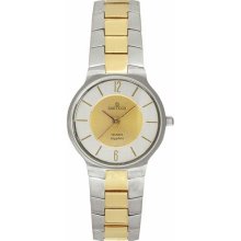 Men's Two Tone Seville Dress Watch Gold Dial