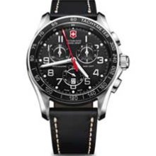 Men's Victorinox Swiss Army Chrono Classic XLS Watch with Black Dial (Model: 241444) swiss army