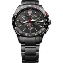 MI1028-SS002-330 Maurice Lacroix Mens Miros Black Chronograph Watch