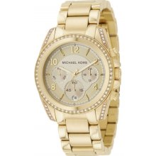 Michael Kors Gold-Tone Chronograph Ladies Watch MK5166