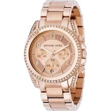 Michael Kors Ladies Quartz Rose Gold Plated