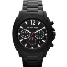 Michael Kors Men's Black Ion Plated Chronograph Cameron Watch Mk8282