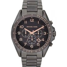 Michael Kors Oversized Gunmetal Bradshaw Watch, 48mm