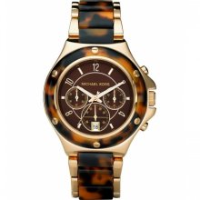 Michael Kors Quartz Chronograph Tortoise Brown Dial Women's Watch Mk5448