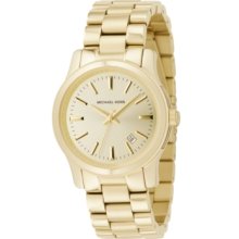 Michael Kors Watch, Womens Runway Gold Ion-Plated Stainless Steel Brac