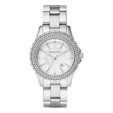 Michael Kors Women Mk5401 Madison Silver Tone Watch And Case 5401