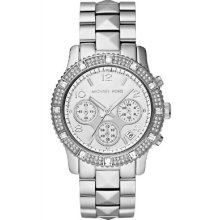 Michael Kors Women's Glitz Silver Dial Watch MK5431