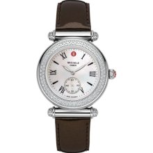 MICHELE Caber Diamond Espresso Patent Leather