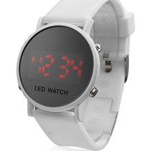 Mirror Face LED Sport (White) Watches