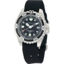 Momentum Mens 1M-DV00B8B M1 Black Dial Black Re-Ply Nylon Dive